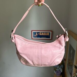 Coach Soho Pink Vintage Leather Shoulder Bag
